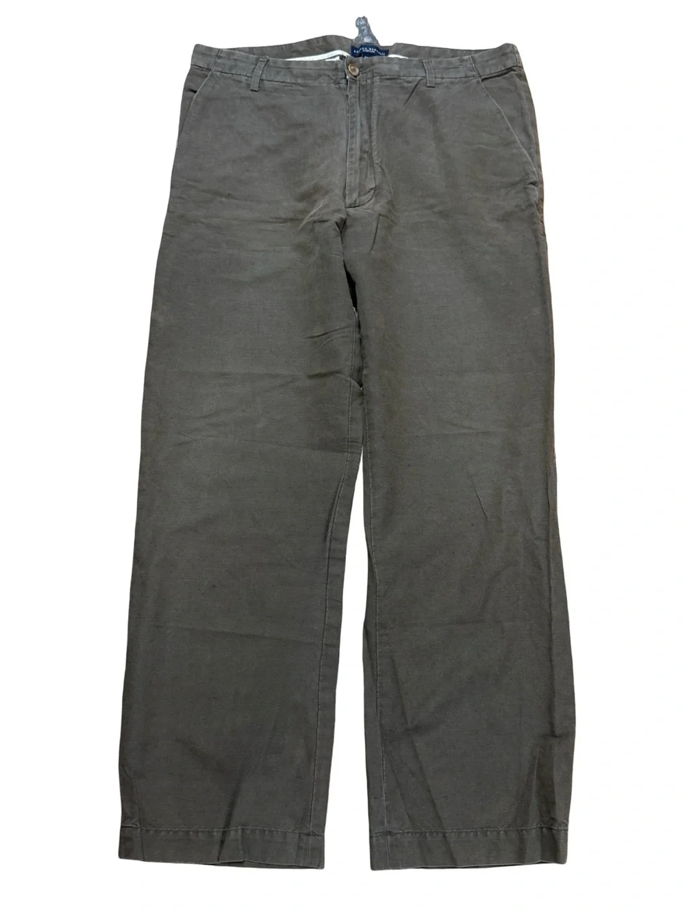 Mens Banana Republic Dawson Brown Cotton Linen Straight Pants Size 36x32